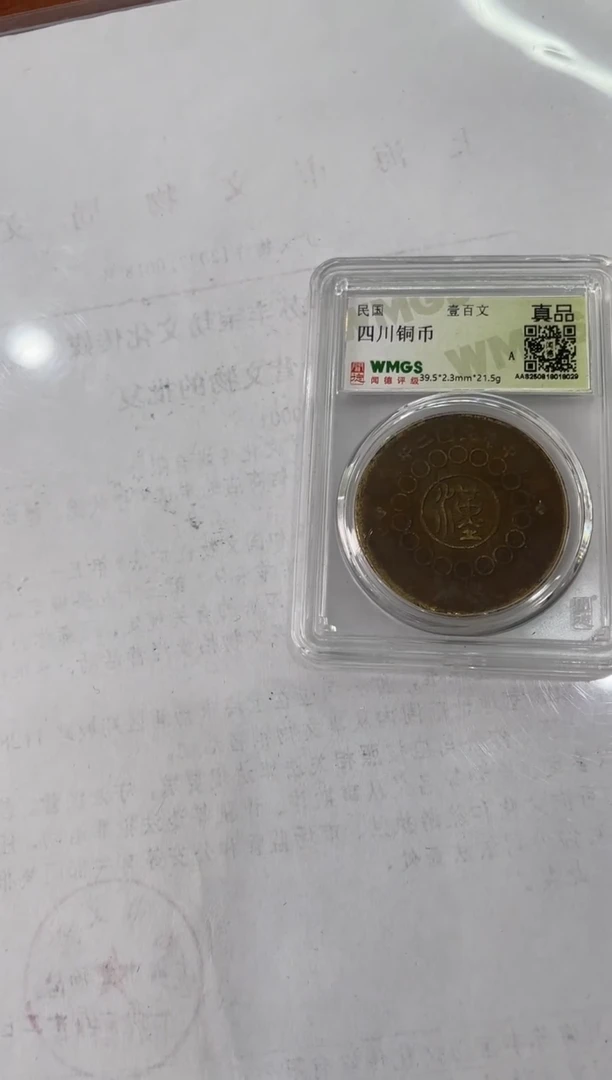 铜四川铜币100文