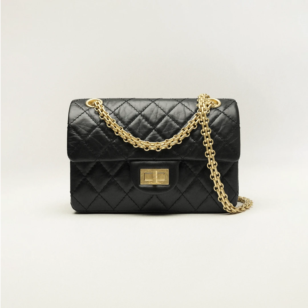 99新 Chanel/香奈儿 安洁利严选口盖包/BK0157001 斜挎包