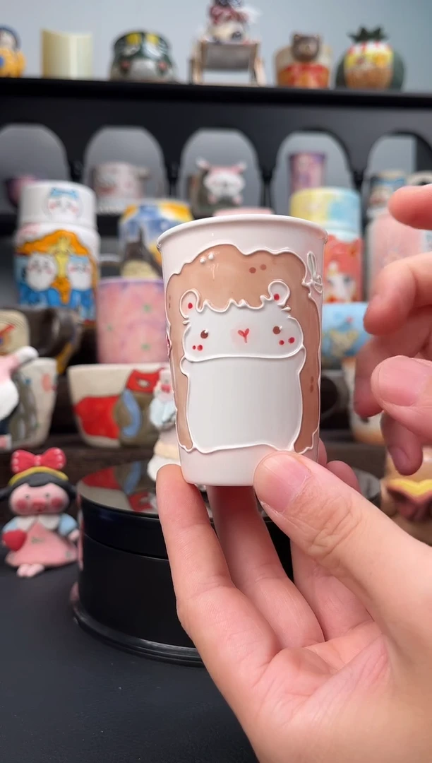 杯子B123文创手绘陶瓷杯