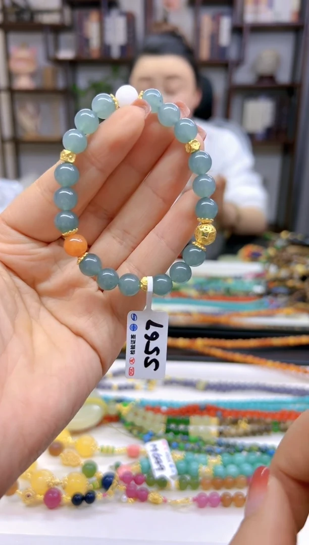 【闪购商品】翡翠手链未镶嵌DIY款S567