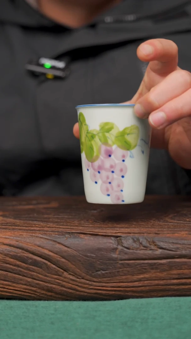 【闪购商品】瓷片17景德镇杯釉下手工手绘瓷器