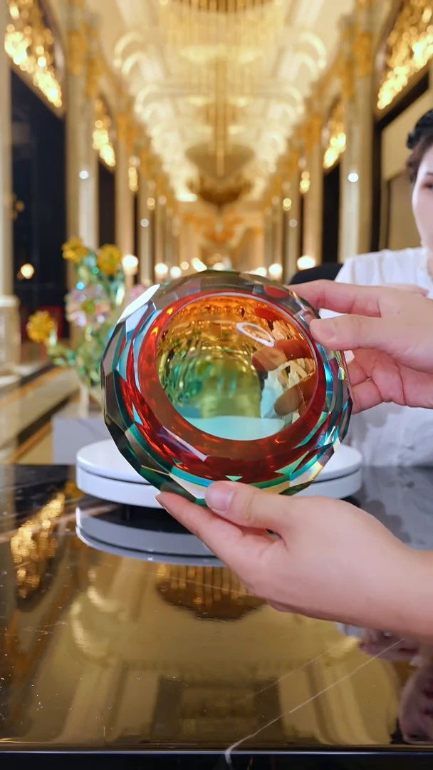 摆件AJ06575琉璃坚果碗烟灰缸