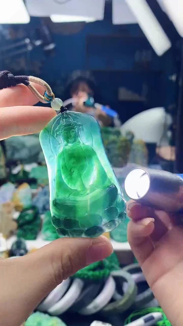 颈饰未镶嵌翡翠天然缅甸翡翠a货