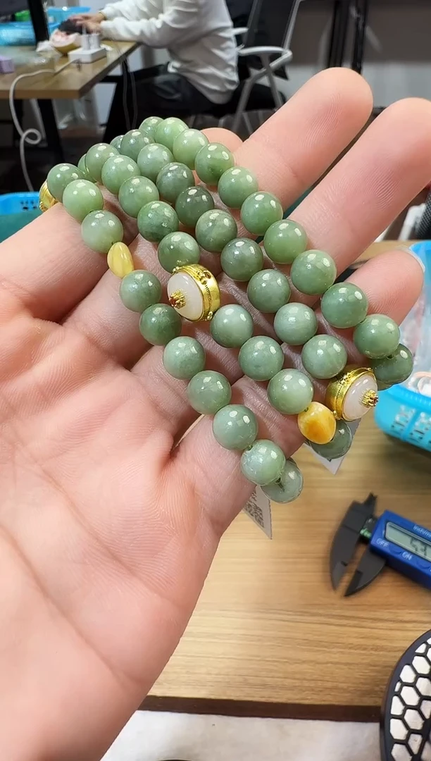 未镶嵌手链和田玉晶0353 约8mm 多样性发一件