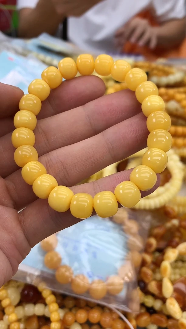 裸石蜜蜡未镶嵌手串