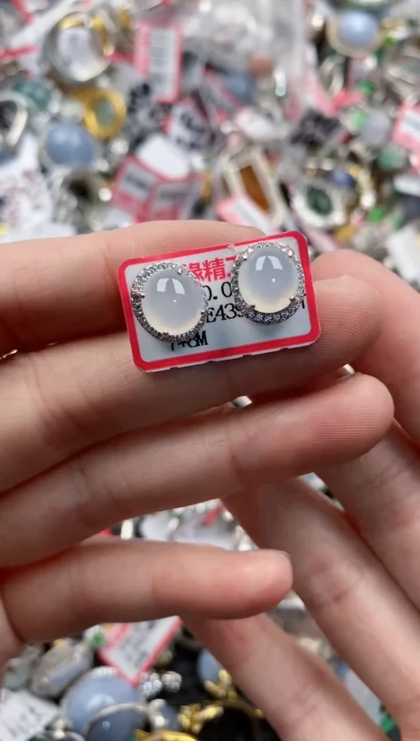 银S925镶嵌戒指翡翠4444----1