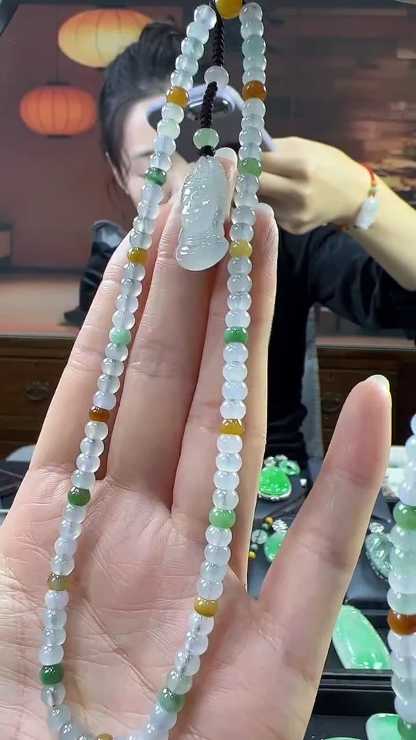 未镶嵌挂件翡翠手机链