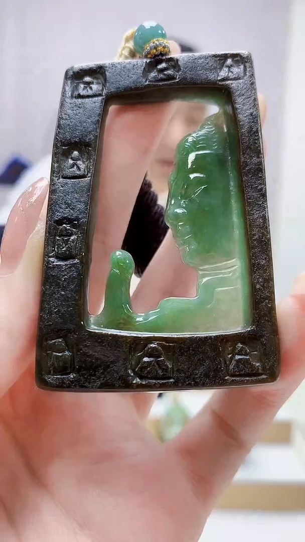 未镶嵌定制翡翠4898jw-毛货挂件123