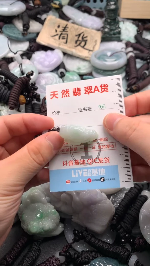 翡翠未镶嵌吊坠(不含链)1