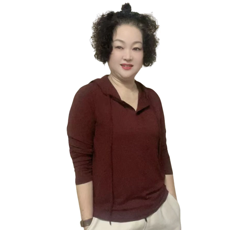 25101连帽女士长袖纯色时尚打底衫-656休闲百搭秋季春季