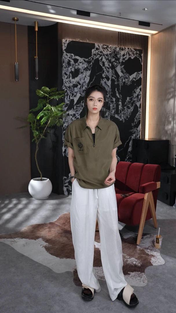 【绘尚D7黛仪3072】夏季新款POLO衫修身版型长袖男装S253072