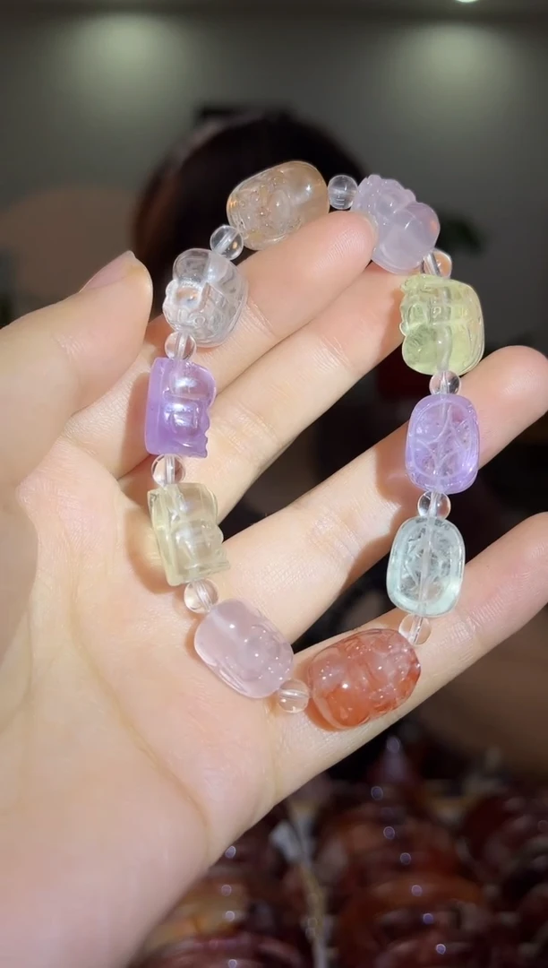 【闪购商品】水晶手串未镶嵌貔貅多宝水晶手串