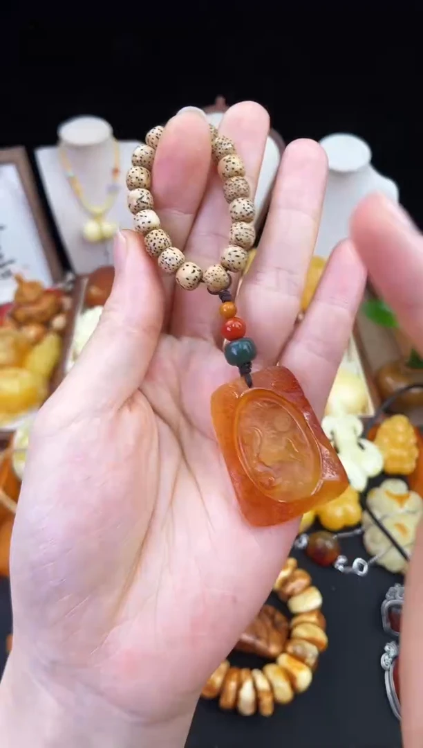 琥珀未镶嵌珠宝奇石柒月