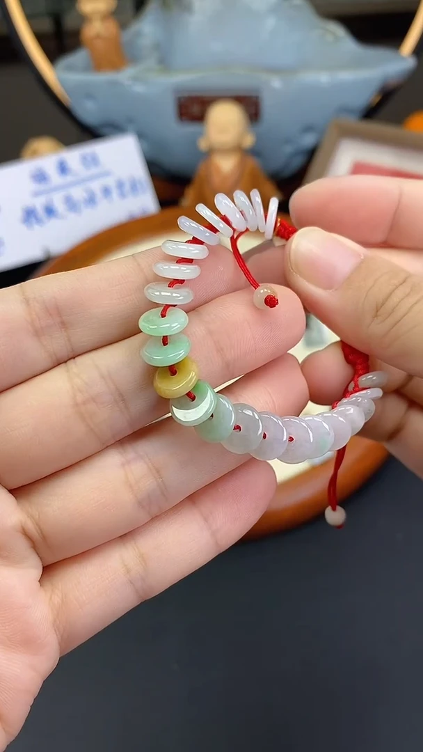 手链翡翠未镶嵌手链多样性发其一@@CMT1634