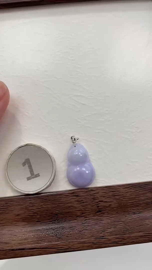 颈饰18K金镶嵌翡翠天然缅甸a货翡翠(多样性发其一