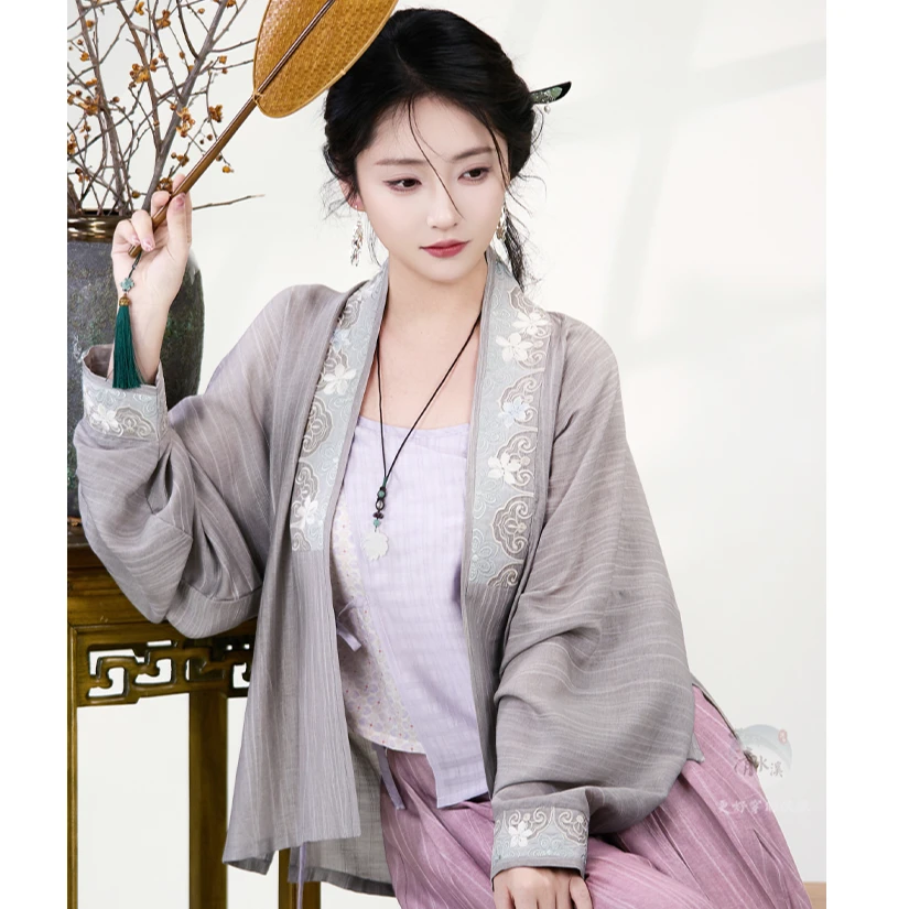 【四时合序】汉服飞机袖裤子日常百搭中国风宋制汉元素对襟