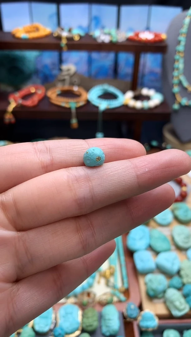 未镶嵌绿松石挂件高瓷精工大肠