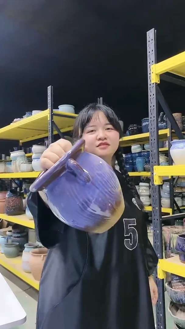 宜兴紫砂粗陶花盆