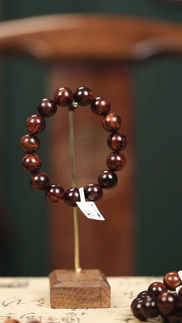 手串/手链黄花梨/降香黄檀旋**子海南黄花梨手串1.5圆珠