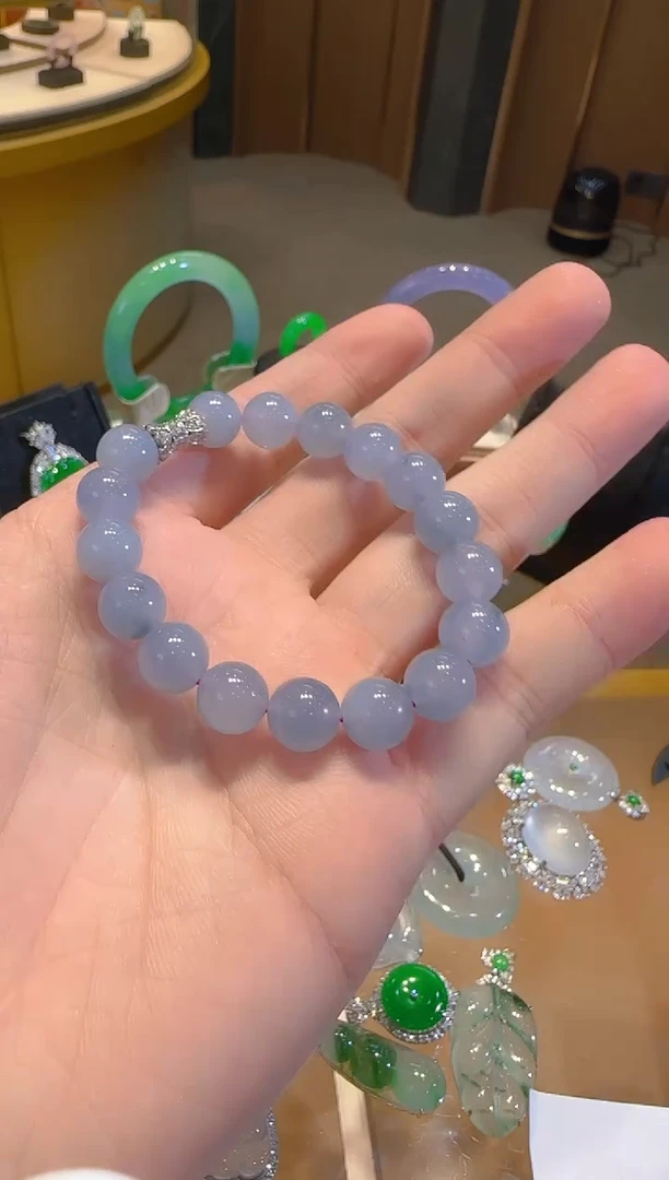 【闪购商品】翡翠手串18K金镶嵌