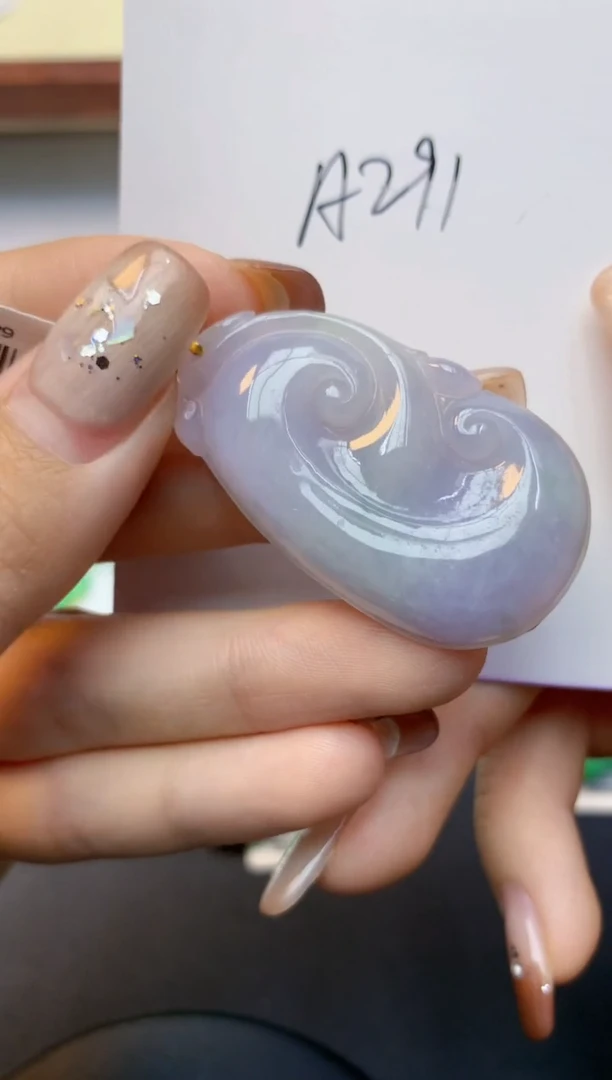 颈饰18K金镶嵌翡翠天然A货翡翠百元以上9元证书费自理