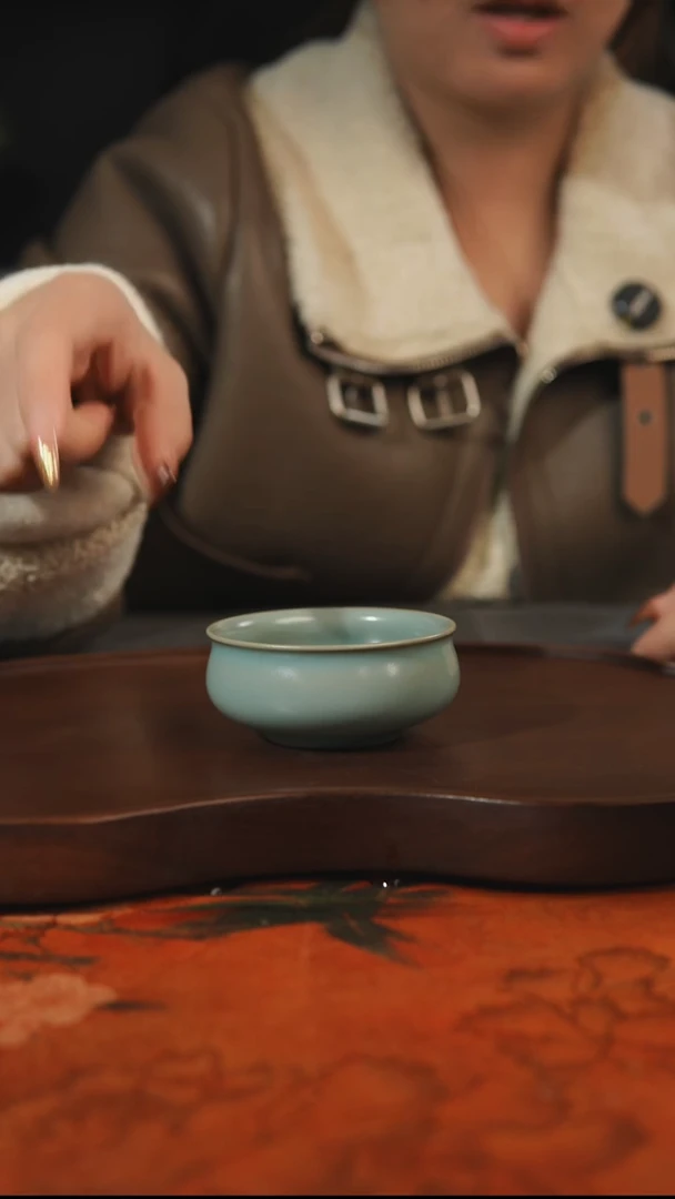 杯子瓷汝州原产地原矿仿古老釉q