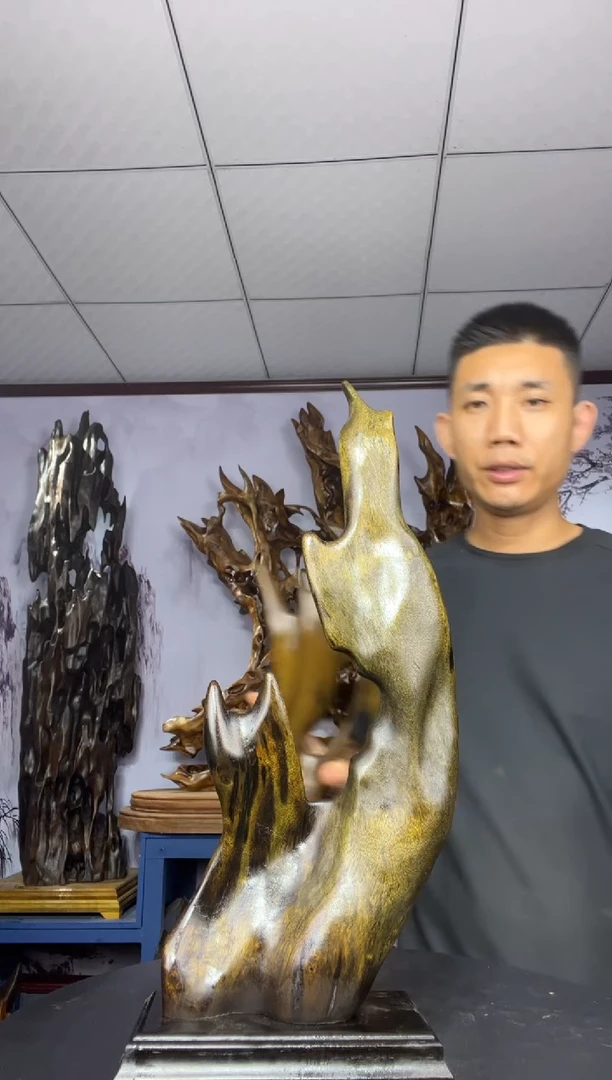 金丝楠木雕款克*金丝楠木工艺品摆件