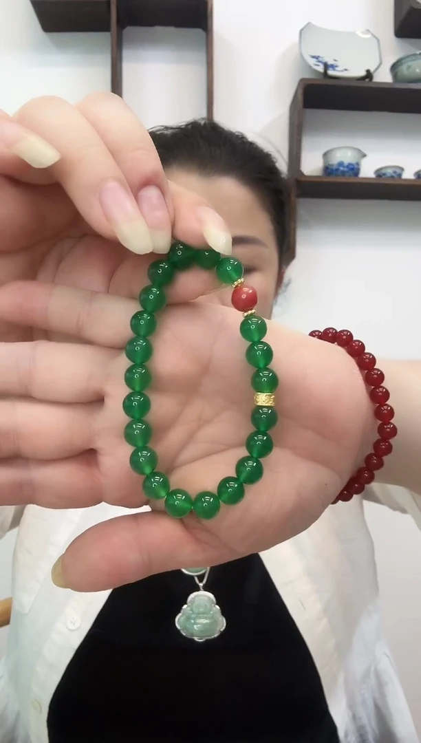 合金手串玛瑙/玉髓转运珠手串