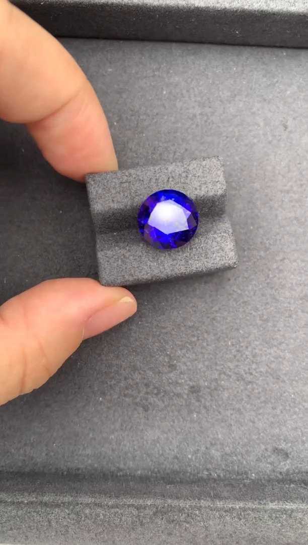 未镶嵌珠宝半成品坦桑石9.5ct坦桑石 GE 定制