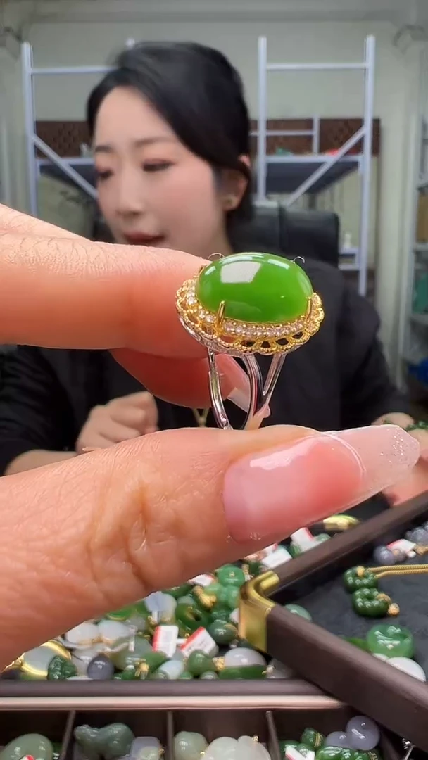 颈饰银S925镶嵌和田玉（多样性发货.发其一)12.16.02