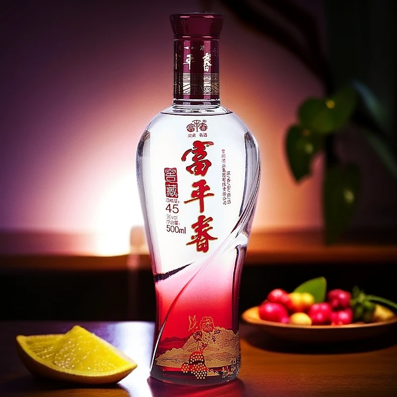 贾湖富平春窖藏45°固态发酵纯粮酿造白酒浓香型2016年灌装45度500