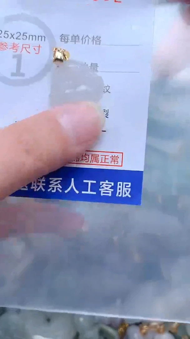翡翠未镶嵌吊坠(不含链)1