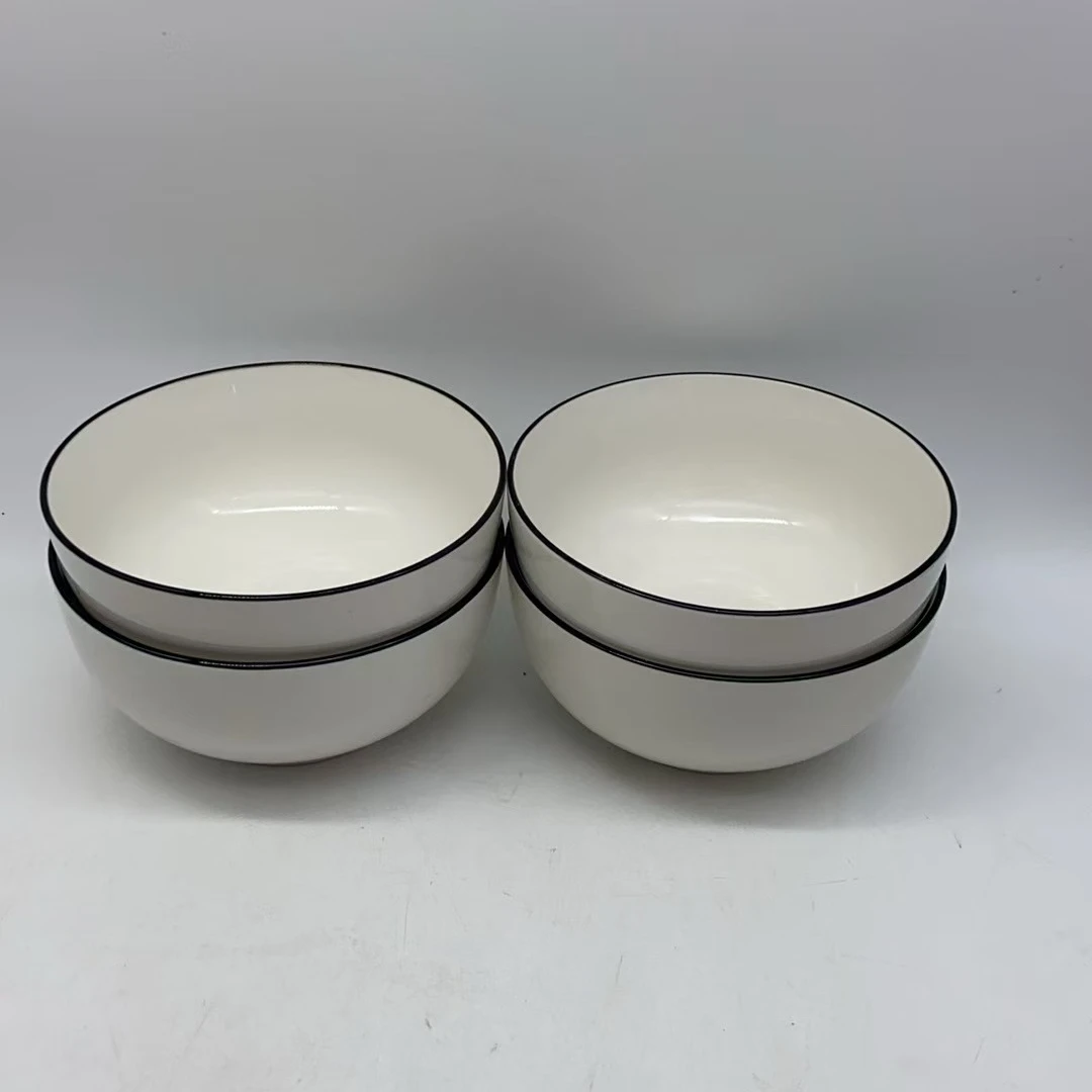 5876 面碗4个（口径15，高7.5）陶瓷餐具B2000