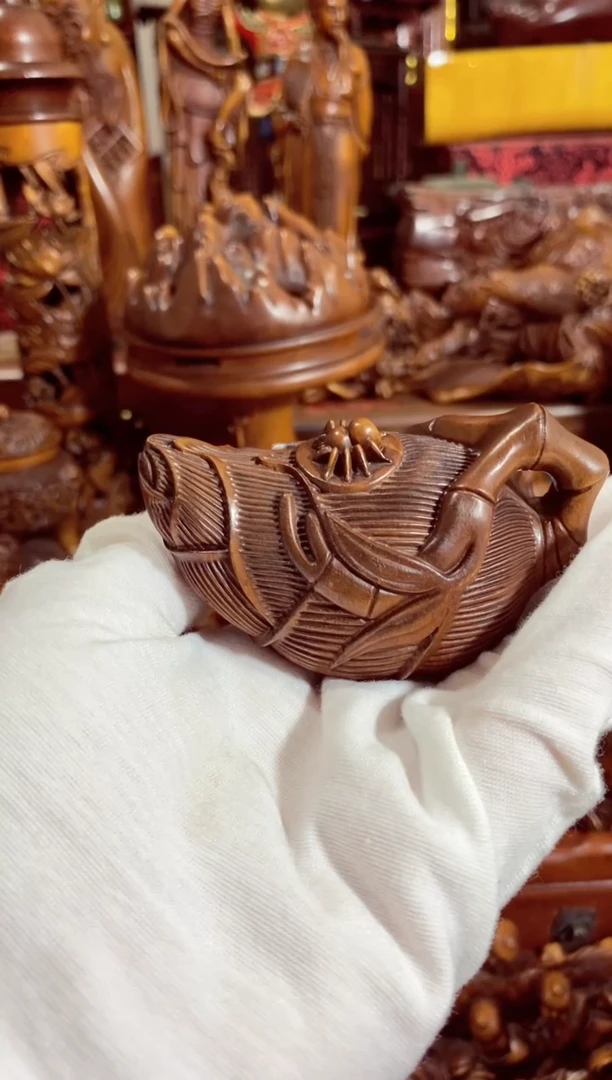 小叶黄杨小件竹笋壶