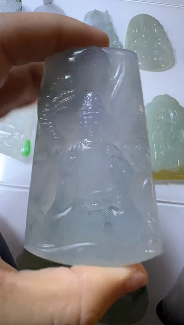 未镶嵌定制翡翠普贤