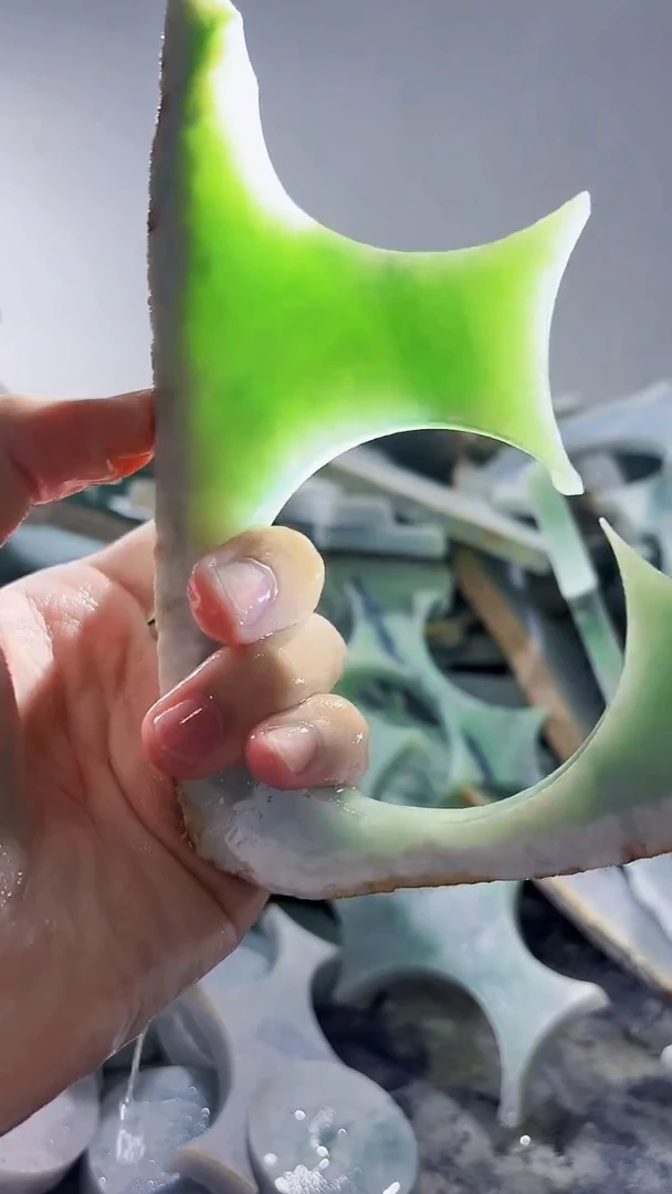 裸石翡翠缅甸翡翠A货文6144