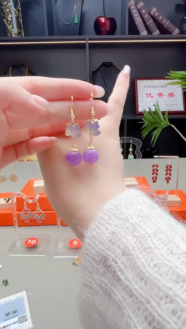 未镶嵌耳钉玛瑙/玉髓421