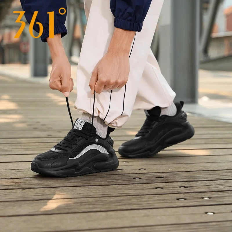 361°运动鞋男云舒4春夏季厚底休闲老爹跑步鞋子男休闲健步鞋