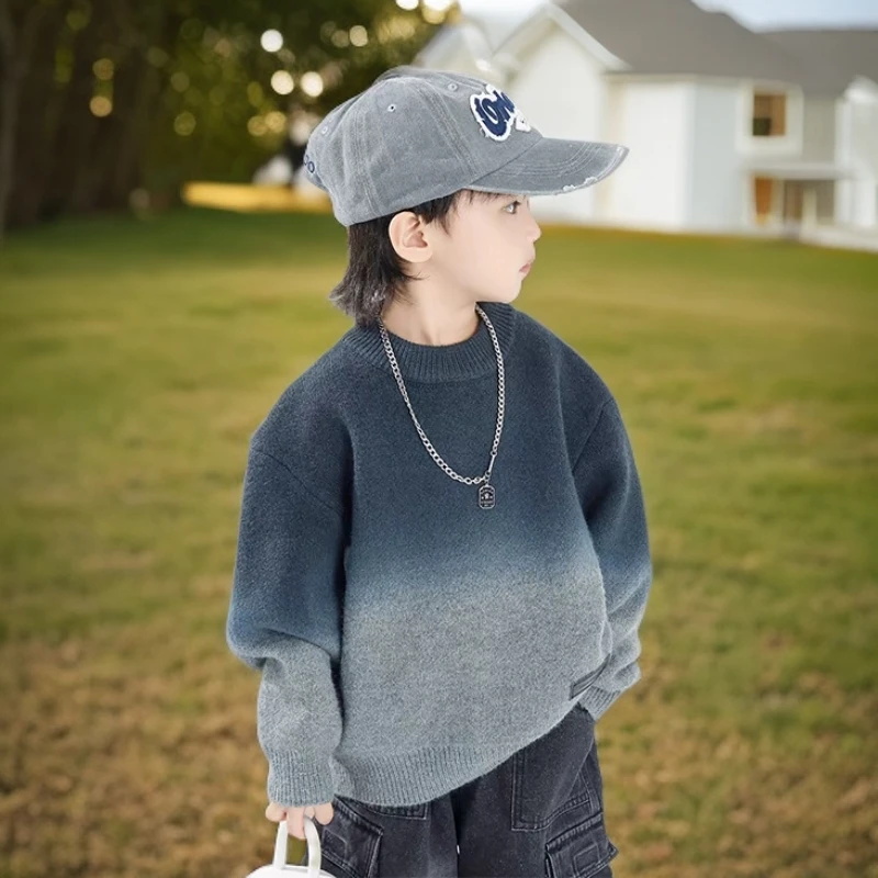 男童毛衣儿童软糯内搭针织衫仿新款上衣冬装童装