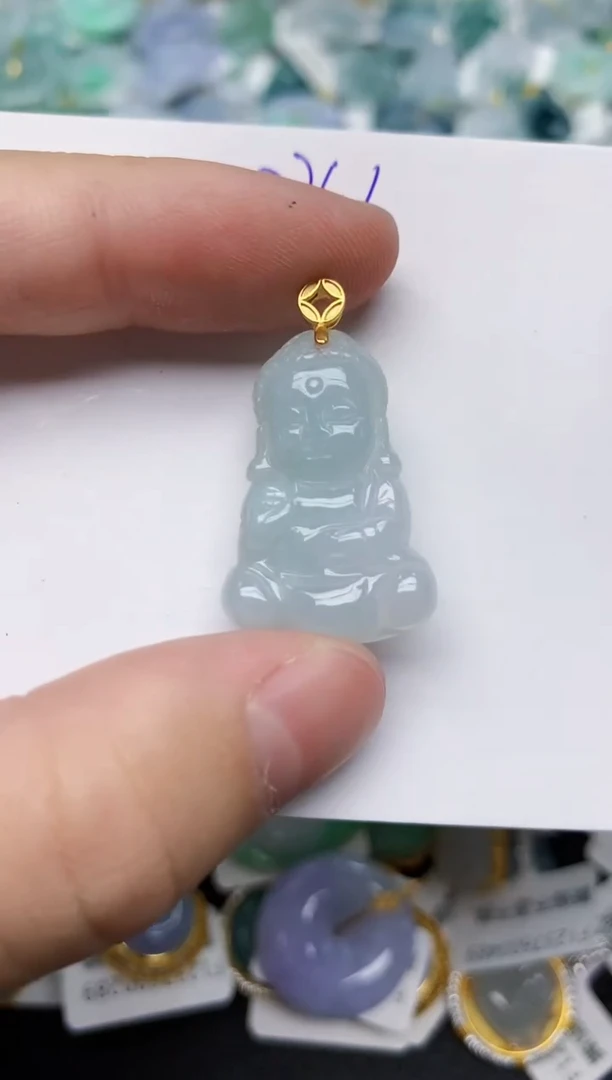 颈饰未镶嵌翡翠天然缅甸A货翡翠百元以上9元证书费自理