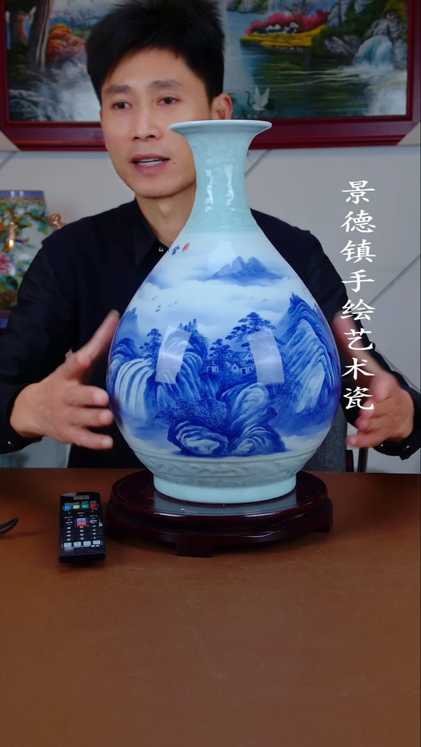 瓶景德镇手工手绘陶瓷摆件29
