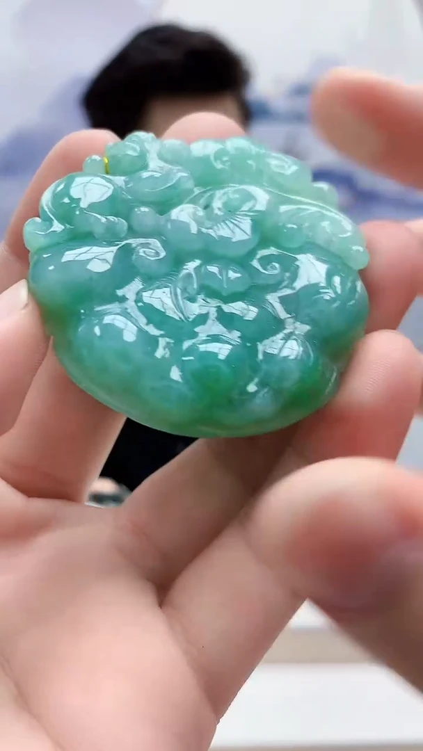 未镶嵌定制翡翠雨***…5163bb-毛货挂件21