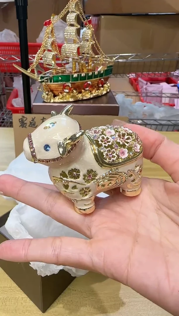 【闪购商品】茶宠珐琅首饰盒摆件AD101