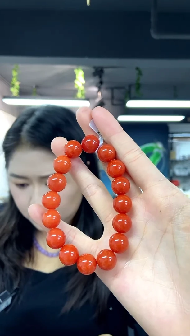 未镶嵌手串南红玛瑙多样性发其一颜色微差