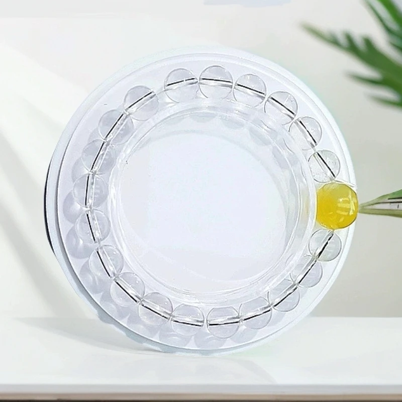 天然白水晶设计款金葡萄石手串