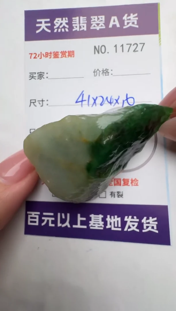 【闪购商品】翡翠颈饰未镶嵌原石11727