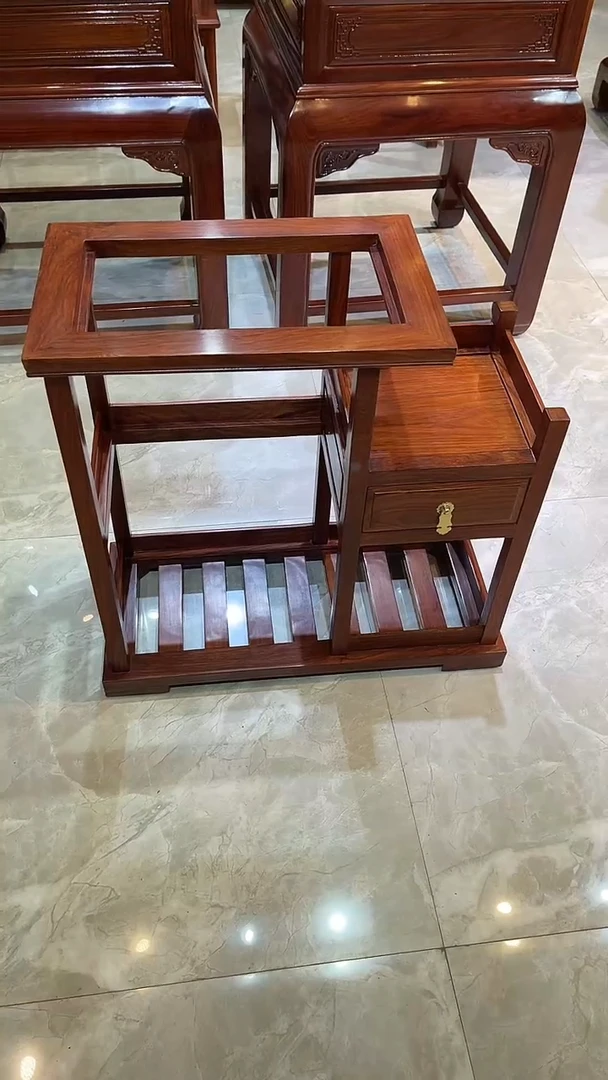 花梨木类成套家具刺猬紫檀烧水架66*30*65