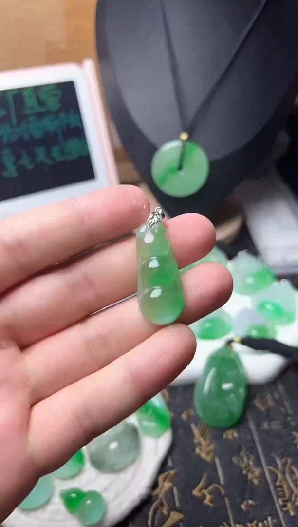 颈饰未镶嵌翡翠所见即所得，一图一物