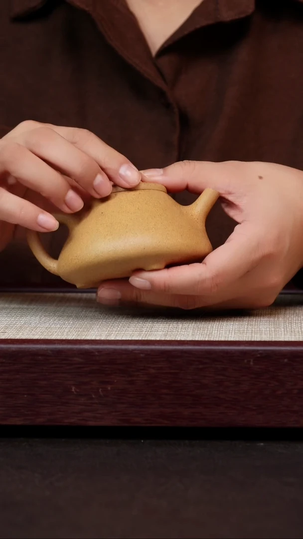 茶杯紫砂五彩段子冶石瓢