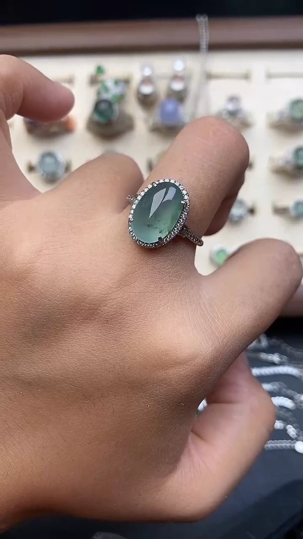 银S925镶嵌定制翡翠69679679